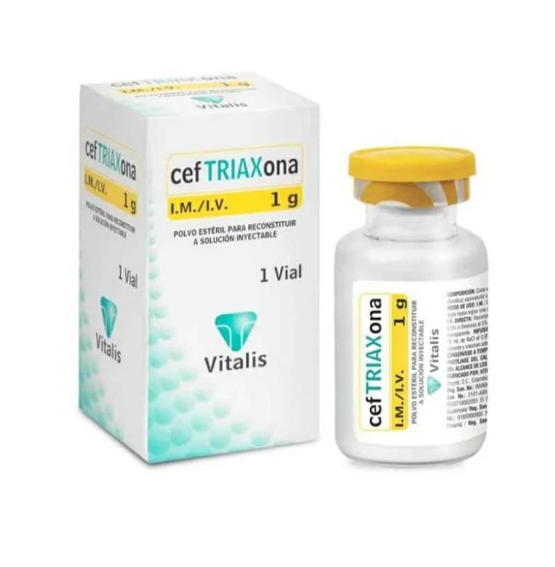 MED0047 CEFTRIAXONA 1GR (I.M-I.V) - Imagen 1