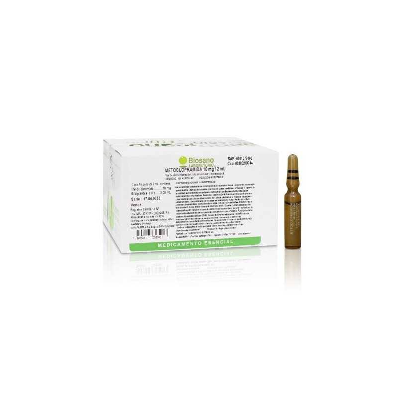 MED0432 METOCLOPRAMIDA 10MG/2ML IM/IV - Imagen 1
