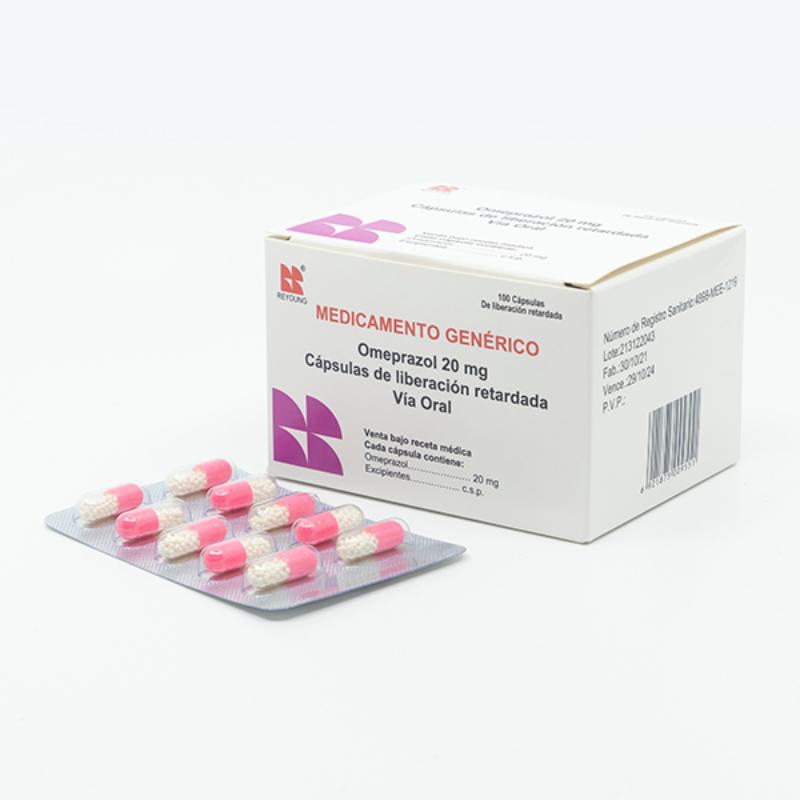 MED0488 OMEPRAZOL 20MG/ CAJA 10 BLISTER X 10 CAP - Imagen 1