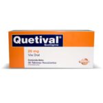 QUETIVAL (QUETIAPINA) 25 MG CAJA X 30 TAB
